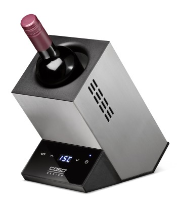 Veinikülmik Caso for one bottle WineCase One Free standing, Bottles capacity 1, Inox