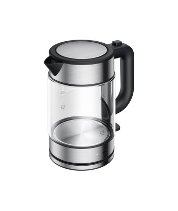 Xiaomi Electric Glass Kettle EU Electric, 2200 W, 1.7 L, Glass, 360° rotational base, Black/Stainless Steel
