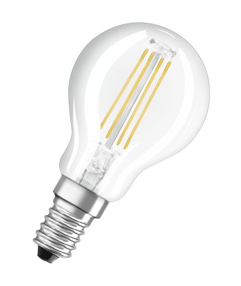 Osram Parathom Classic P Filament 40 4W/827 E14 LED Bulb - Non-Dimmable, Warm White