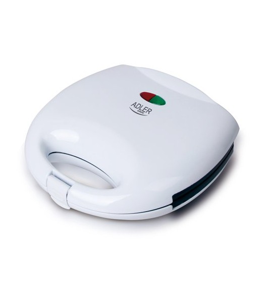 Võileivagrill Adler AD 301 750 W, Number of plates 1, Number of pastry 2, White