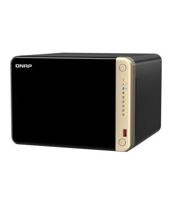 QNAP 6-Bay desktop NAS TS-664-8G N5095 4-core, Processor frequency 2.9 GHz, 8 GB, DDR4, 2x 2.5 Gigabit Ethernet Port, 2 x M.2