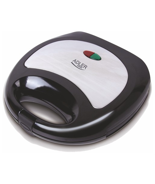 Бутербродница Adler AD 3015 750 W, Number of plates 1, Number of pastry 2, Black