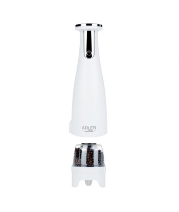 Soola- ja pipraveski Adler Electric AD 4449w 7 W, Housing material ABS plastic, Lithium, Matte White