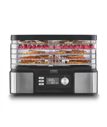Caso DH 450 Food Dehydrator - 5 Trays, Temperature Control, Timer, Black/Stainless Steel