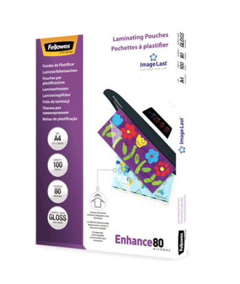 Пленки для ламинирования Fellowes Premium A4 Прозрачные - 80 Микрон (100 Листов)