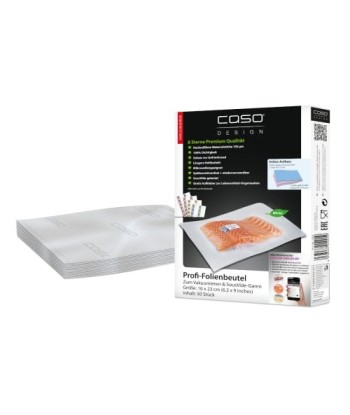 Caso Foil bags 01201 50 units, Dimensions (W x L) 16 x 23 cm, Ribbed