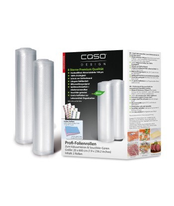 Caso Foil rolls 01221 2 units, Dimensions (W x L) 20 x 600 cm, Ribbed
