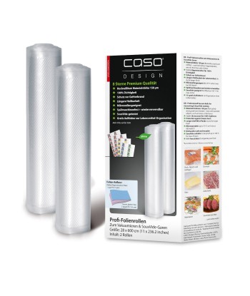 Caso Foil rolls 01223 2 units, Dimensions (W x L) 28 x 600 cm, Ribbed