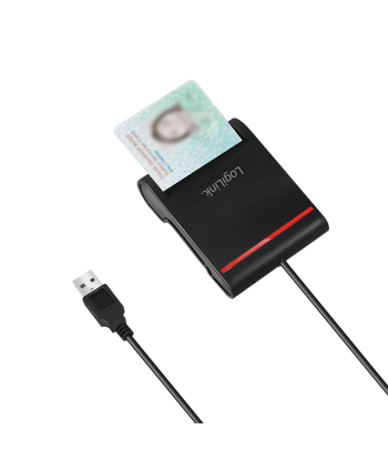 Logilink USB 2.0 card reader, for smart ID CR0047 Black