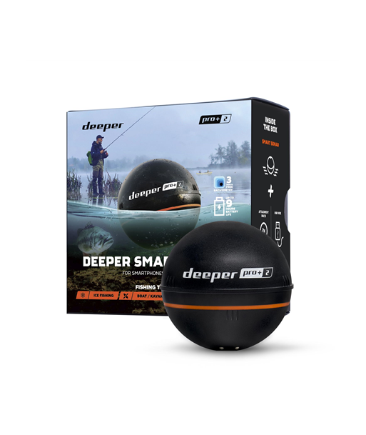 Deeper Smart Sonar PRO+2 Sonar, Black