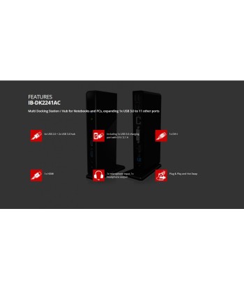 Raidsonic ICY BOX IB-DK2241AC USB 3.0 Док-станция