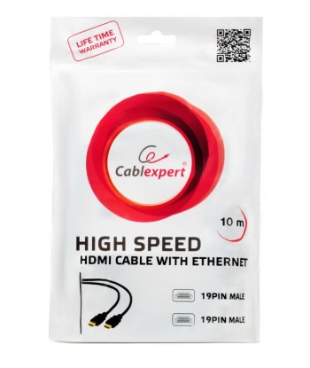 Cablexpert HDMI kaabel - High Speed, Male to Male, 10m, Bulk