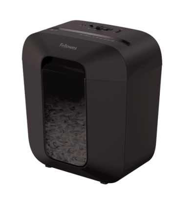 Fellowes Powershred LX25 Black, 11.5 L, Credit cards shredding, Cross-Cut Shredder, Paper handling standard/output 6 sheets per