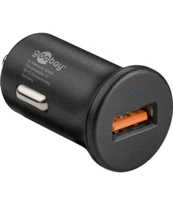 Goobay Quick Charge QC3.0 USB car fast charger USB 2.0 Female (Type A), Cigarette lighter Male