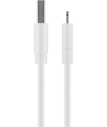 Goobay Lightning-USB 2.0 кабель - Заряжайте и синхронизируйте свои устройства Apple стильно! (Белый)