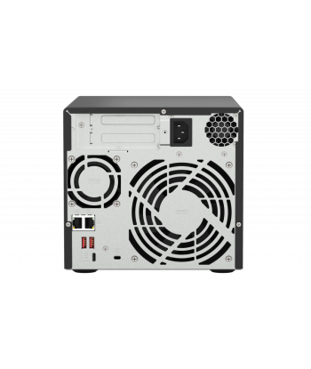 QNAP TS-473A-8G 4-Bay NAS: Ryzen V1500B, 8GB RAM, Hot-Swap HDD/SSD - Powerful & Versatile!