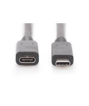 Digitus USB Type-C Extension Cable AK-300210-020-S USB Male 2.0 (Type C), USB Female 2.0 (Type C), Black, 2 m