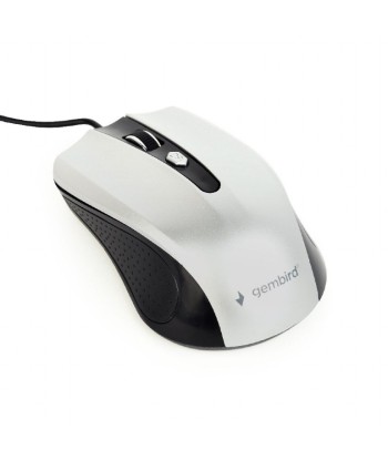 Gembird Mouse MUS-4B-01-BS Standard, No, Black/ silver, No,