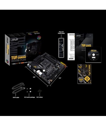 Asus TUF Gaming B550M-Plus Memory slots 4, Processor family AMD, Micro ATX, DDR4, Processor socket AM4, Chipset AMD B