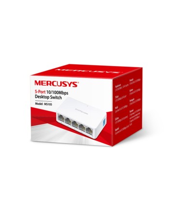 Mercusys MS105 5-Портовый 10/100Mbps Настольный Коммутатор