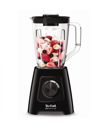 TEFAL BlendForce BL420838 Блендер - Мощный 600 Вт, Пластиковый кувшин 1.25 л, Измельчение льда, Черный