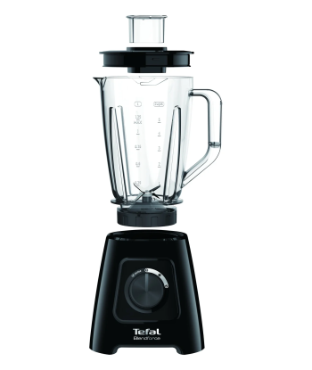 TEFAL BlendForce BL420838 Блендер - Мощный 600 Вт, Пластиковый кувшин 1.25 л, Измельчение льда, Черный