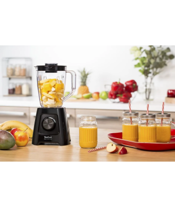 TEFAL BlendForce BL420838 Блендер - Мощный 600 Вт, Пластиковый кувшин 1.25 л, Измельчение льда, Черный