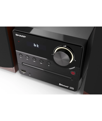 Sharp XL-B512(BR) Hi-Fi Micro System, CD/FM/USB/Bluetooth v5.0, 45W, Brown