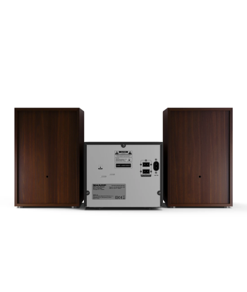 Sharp XL-B512(BR) Hi-Fi Micro System, CD/FM/USB/Bluetooth v5.0, 45W, Brown
