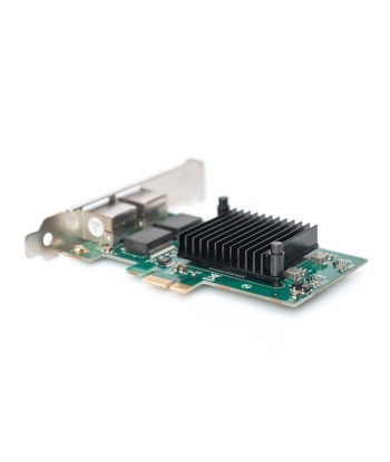 Digitus Gigabit Ethernet PCI Express Card, 2-port 32-bit, low profile bracket, Intel chipset DN-10132