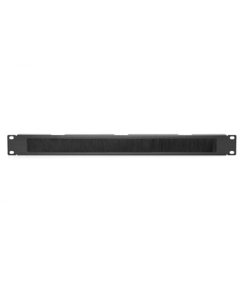 Digitus 1U Cable Management Panel with Open Brush, Black