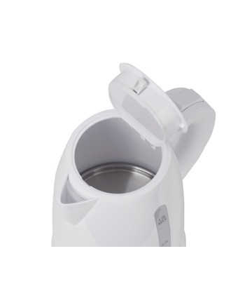 Чайник Adler AD 1272 Electric, 1600 W, 1 L, Stainless steel/Polypropylene, 360° rotational base, White