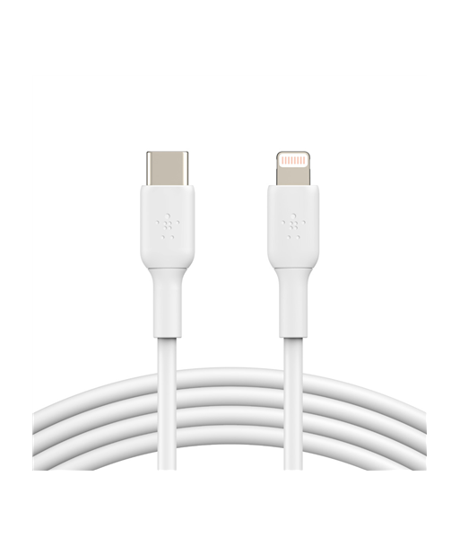 Belkin BOOST↑CHARGE USB-C to Lightning Cable (1m, White) Belkin BOOST↑CHARGE USB-C to Lightning Cable (1m, White)