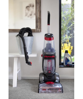 Bissell Carpet Cleaner ProHeat 2x Revolution Corded operating, Handstick, Washing function, 800 W, Red/Titanium, Warranty 24