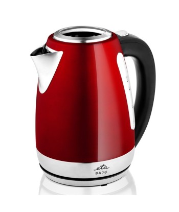 Veekeetja ETA Ela Digi ETA959890010 Electric, 2200 W, 1.7 L, Stainless steel, 360° rotational base, Red