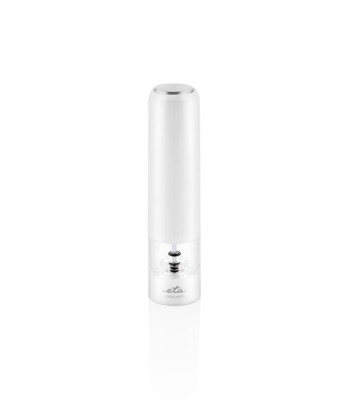 Elegant ETA Salt & Pepper Mill Molino - White Plastic, AAA Battery