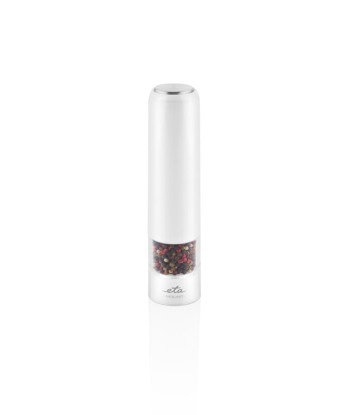 Elegant ETA Salt & Pepper Mill Molino - White Plastic, AAA Battery