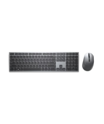 Беспроводная клавиатура и мышь Dell Premier KM7321W для нескольких устройств - Титаново-серый