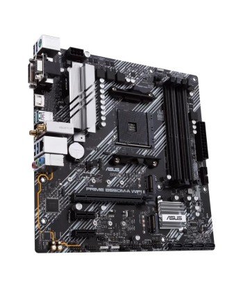 Asus PRIME B550M-A WIFI II Processor family AMD, Processor socket AM4, DDR4 DIMM, Memory slots 4, Supported hard disk drive