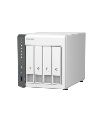 QNAP 4 Bay ARM TS-433-4G Cortex-A55, Processor frequency 2.0 GHz, 4 GB, On board (non-expandable)
