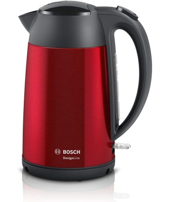 Bosch Kettle DesignLine TWK3P424 Electric, 2400 W, 1.7 L, Stainless steel, 360° rotational base, Red