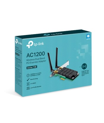 TP-LINK Archer T4E, Dual Band PCI Express Adapter 2.4GHz/5GHz, 802.11ac, 300+867 Mbps, 2xDetachable antennas