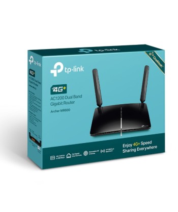 TP-LINK 4G+ LTE Router Archer MR600 802.11ac, 300+867 Mbit/s, 10/100/1000 Mbit/s, Ethernet LAN (RJ-45) ports 3, 4G, Antenna