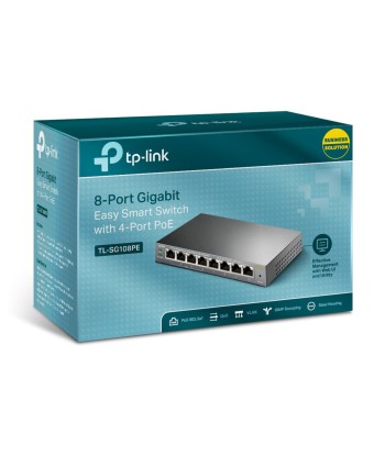 NET SWITCH 8PORT 1000M/POE TL-SG108PE TP-LINK