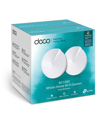 TP-LINK AC1300 Whole Home Mesh Wi-Fi System Deco M5 (2-pack) 802.11ac, 867+400 Mbit/s, 10/100/1000 Mbit/s, Ethernet LAN (RJ-45) 