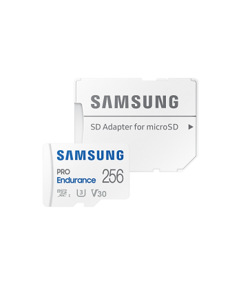 Samsung PRO Endurance MB-MJ256KA/EU 256 GB, MicroSD Memory Card, Flash memory class U3, V30, Class 10, SD adapter