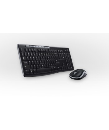 Беспроводной комплект клавиатуры и мыши Logitech MK270 - Черный/Серебристый (US Раскладка)
