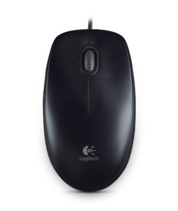 Logitech Mouse B100 Wired, Black