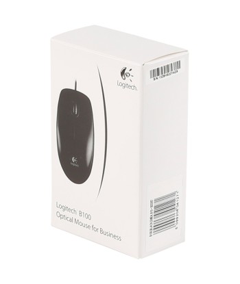 Logitech Mouse B100 Wired, Black