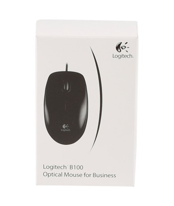 Logitech Mouse B100 Wired, Black